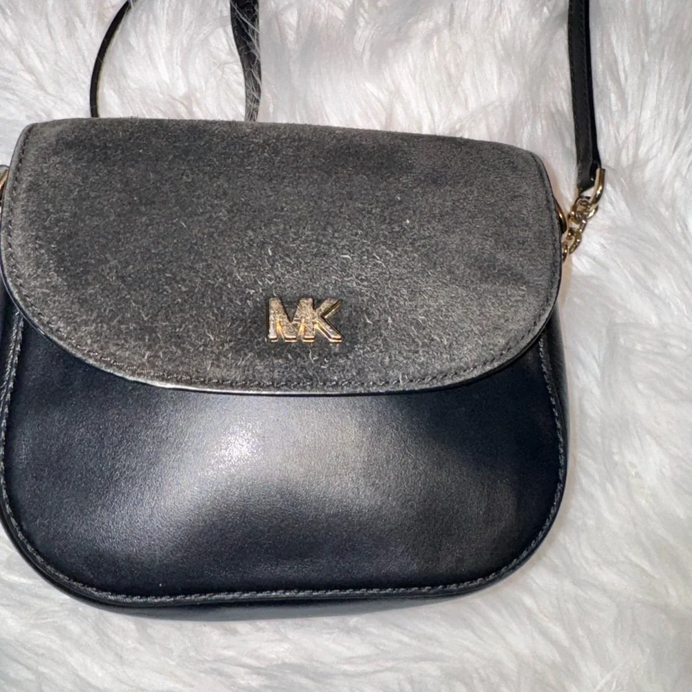 Michael Kors Black Crossbody Bag with Gold Chain